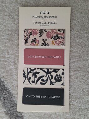 NEW Magnetic Bookmarks Indigo 4 Pack